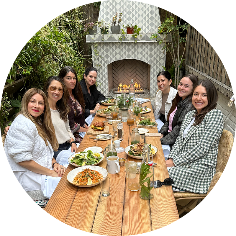 Diverse Founders Sharing a Meal